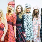 Designer Jelena Vujanovic left backstage with models at LA Fashion Week 2015